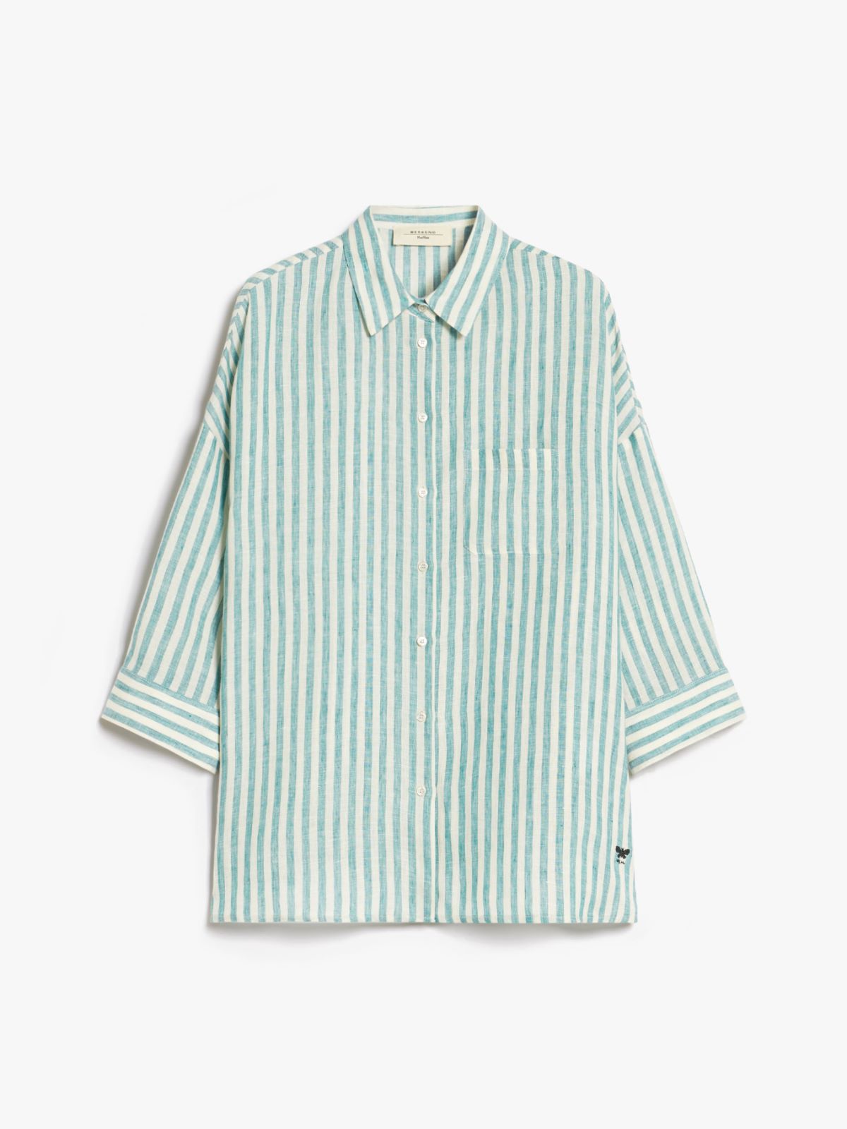 Linen canvas shirt, green | Weekend Max Mara