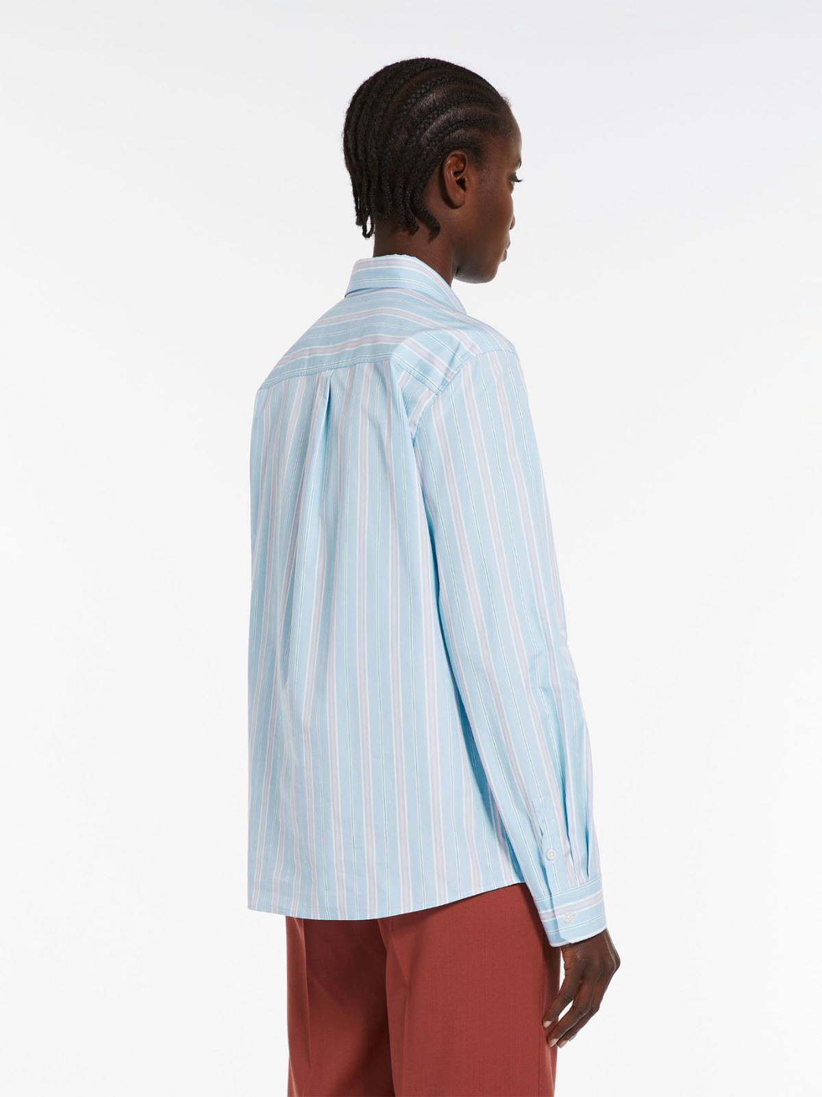 Striped poplin shirt - SKY BLUE - Weekend Max Mara - 3