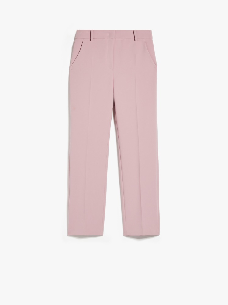 Straight-fit viscose canvas trousers - PINK - Weekend Max Mara