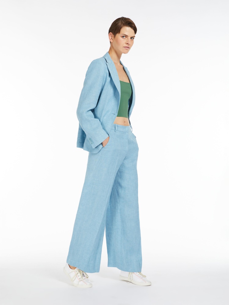 Linen canvas trousers - WATER - Weekend Max Mara