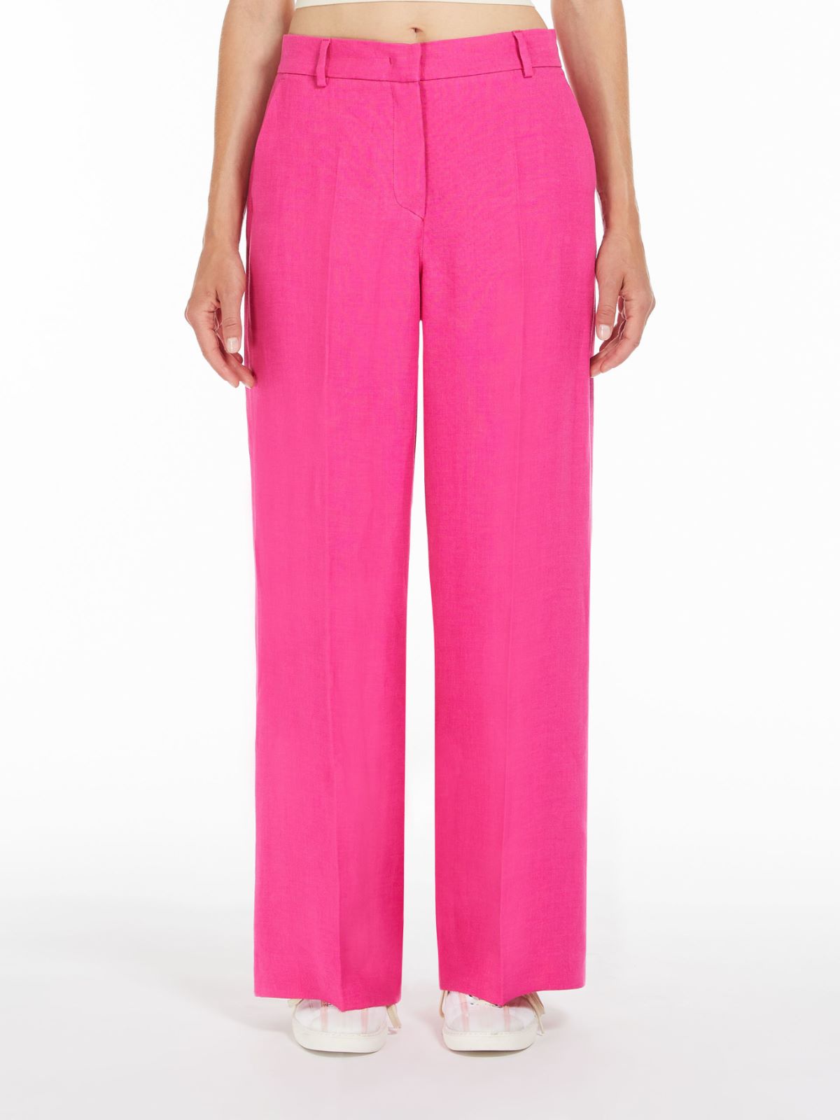 Linen canvas trousers, fuchsia | Weekend Max Mara