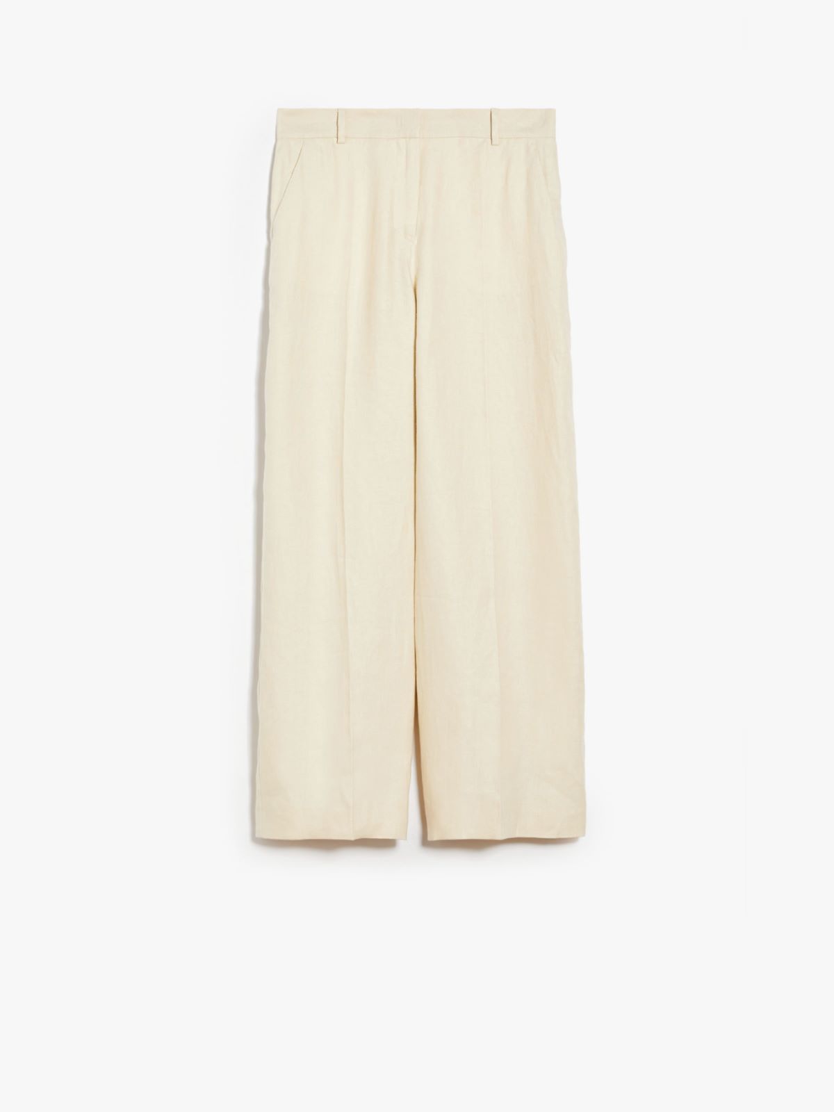 Casual trousers Weekend Max Mara - Billy wide leg striped linen blend  trousers - 51311991000004