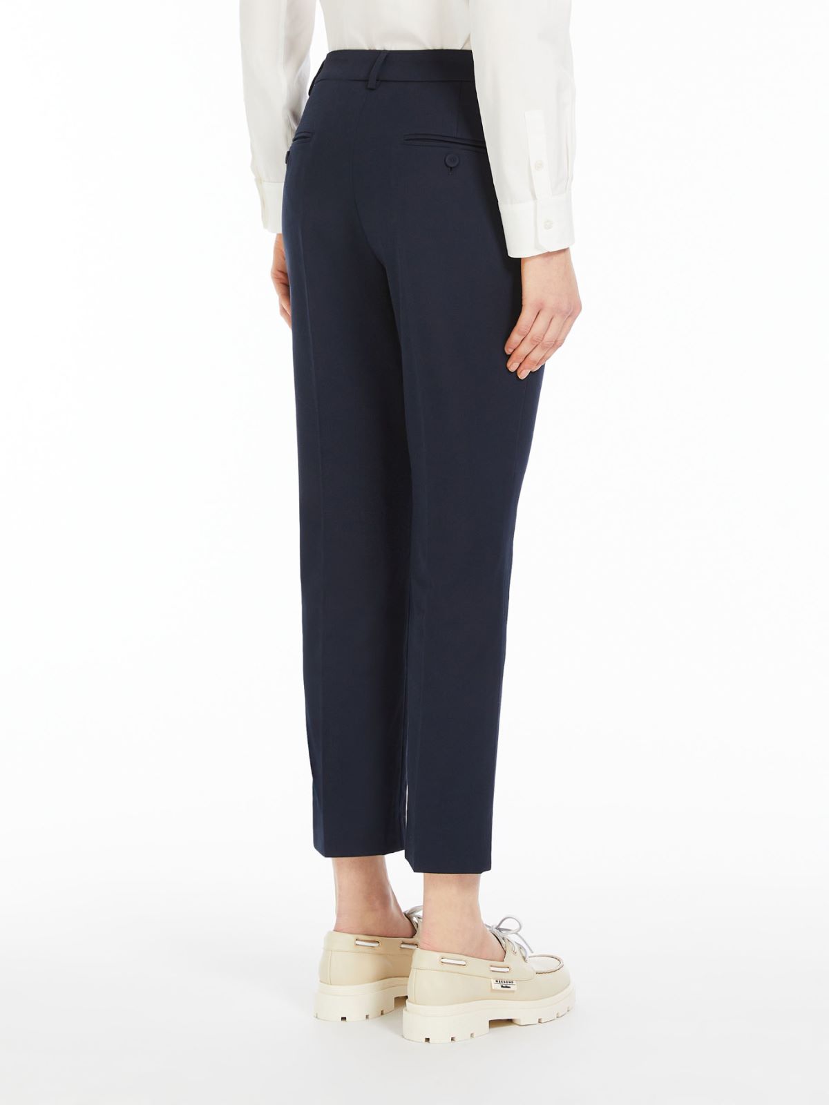 Peggy Cropped Trouser in Navy Blazer – Abendroth Golf