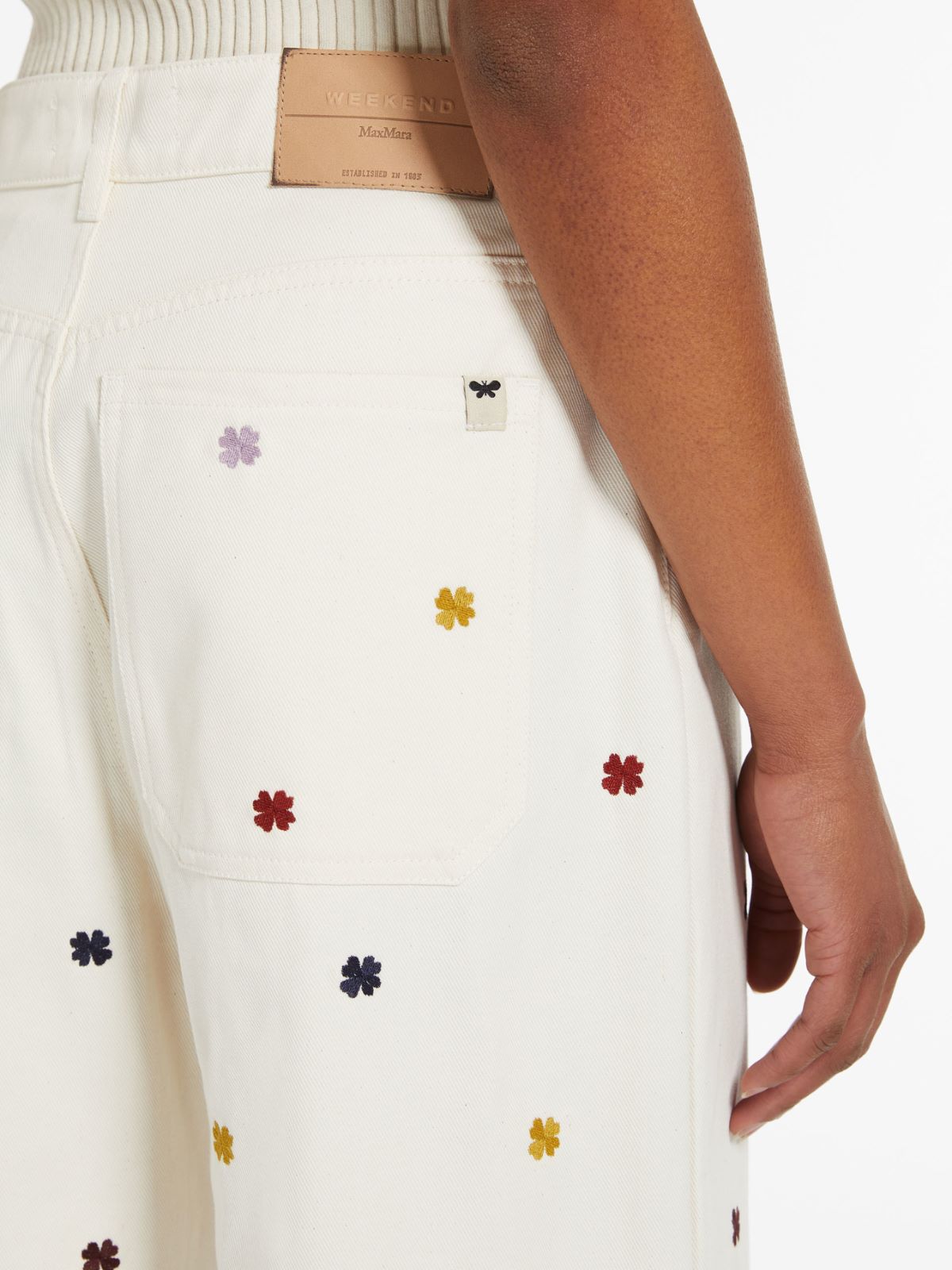 Weekend Max Mara Womens Cotton Straight Leg Zip Up Capri Pants White S -  Shop Linda's Stuff