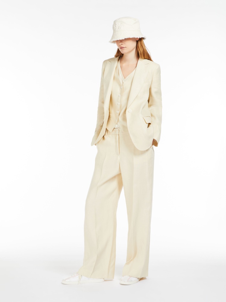 Linen waistcoat, sand | Weekend Max Mara