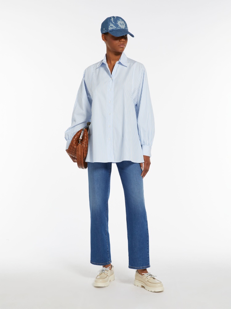 Max Mara Women's High Rise Slim Fit Casual Pants Dark Blue Size 8 - Shop  Linda's Stuff