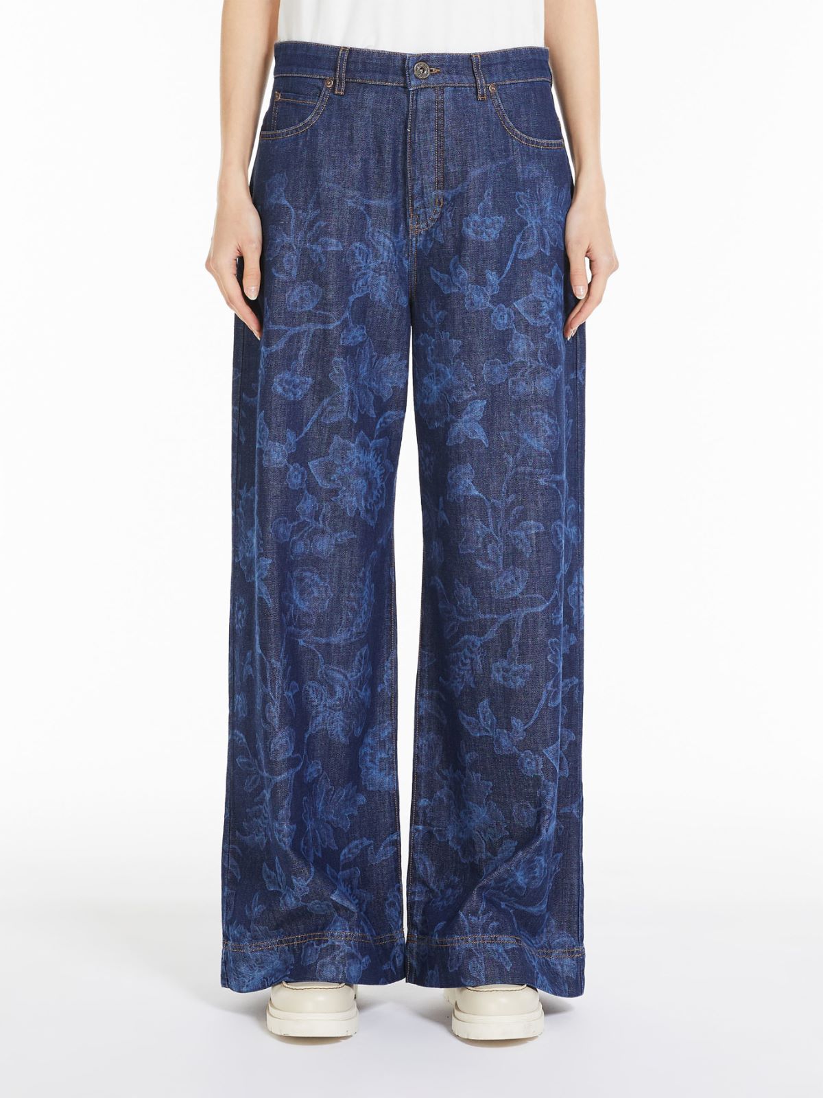 Floral denim jeans, navy | Weekend Max Mara