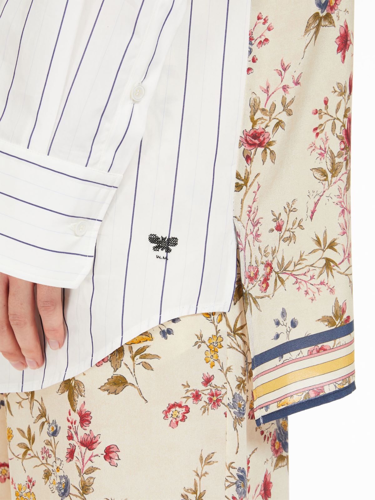 Poplin and crepe tunic, navy | Weekend Max Mara