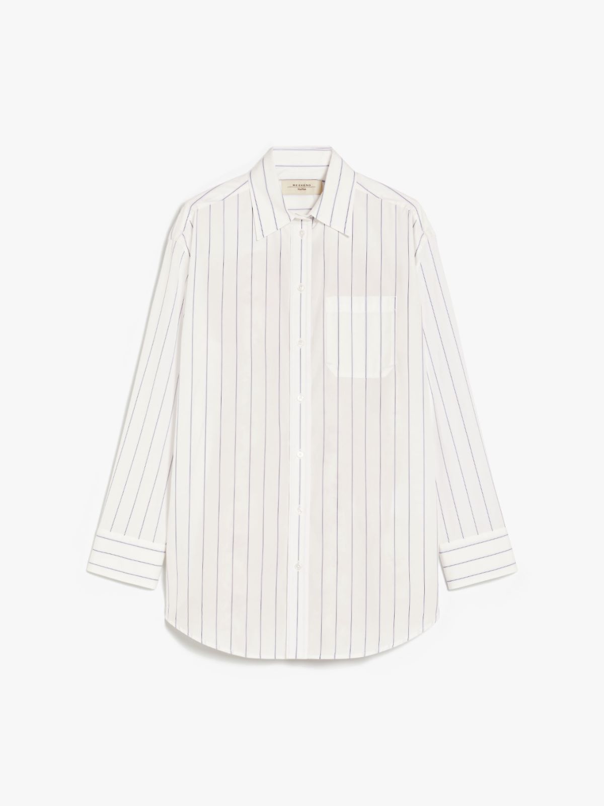 Poplin and crepe tunic, navy | Weekend Max Mara