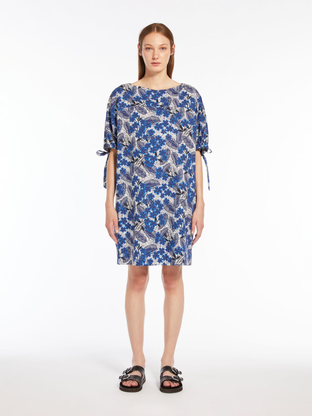 Cotton poplin dress, cornflower blue | Weekend Max Mara