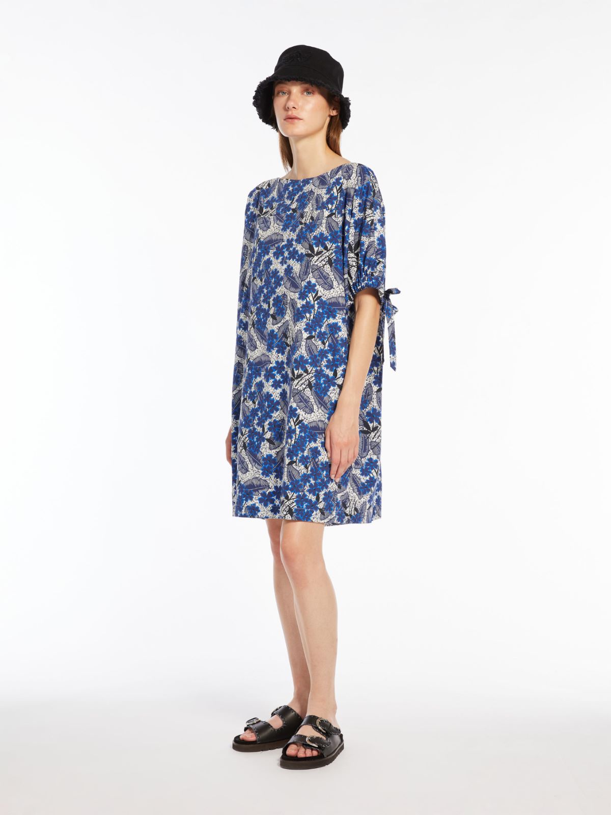Cotton poplin dress, cornflower blue | Weekend Max Mara