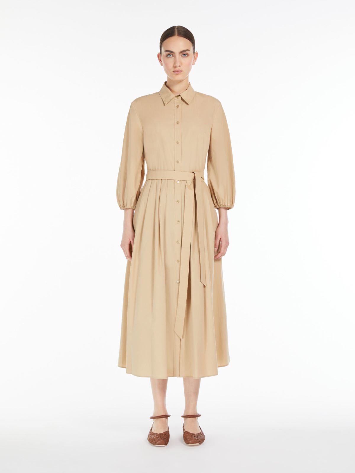 Cotton poplin dress, colonial | Weekend Max Mara