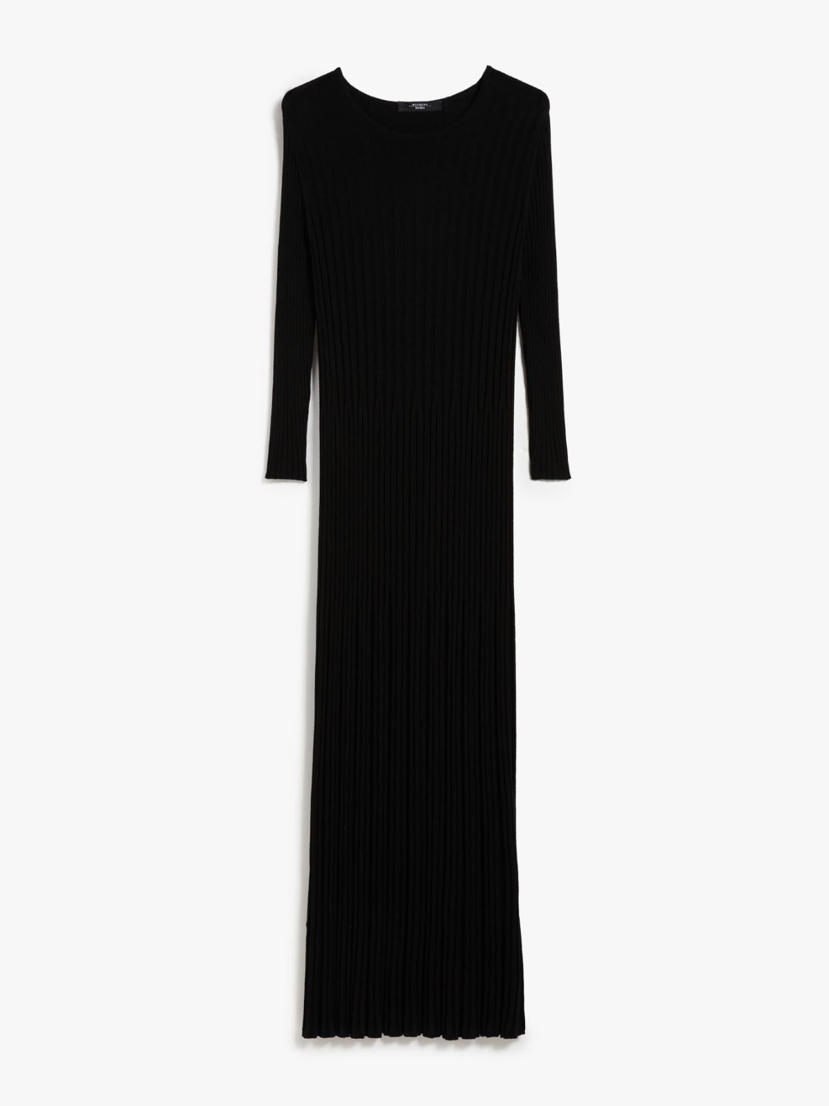 Flared rib-knit dress - BLACK - Weekend Max Mara - 5
