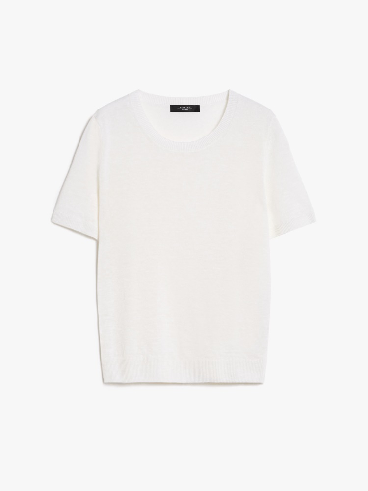 Linen yarn T-shirt - WHITE - Weekend Max Mara - 2