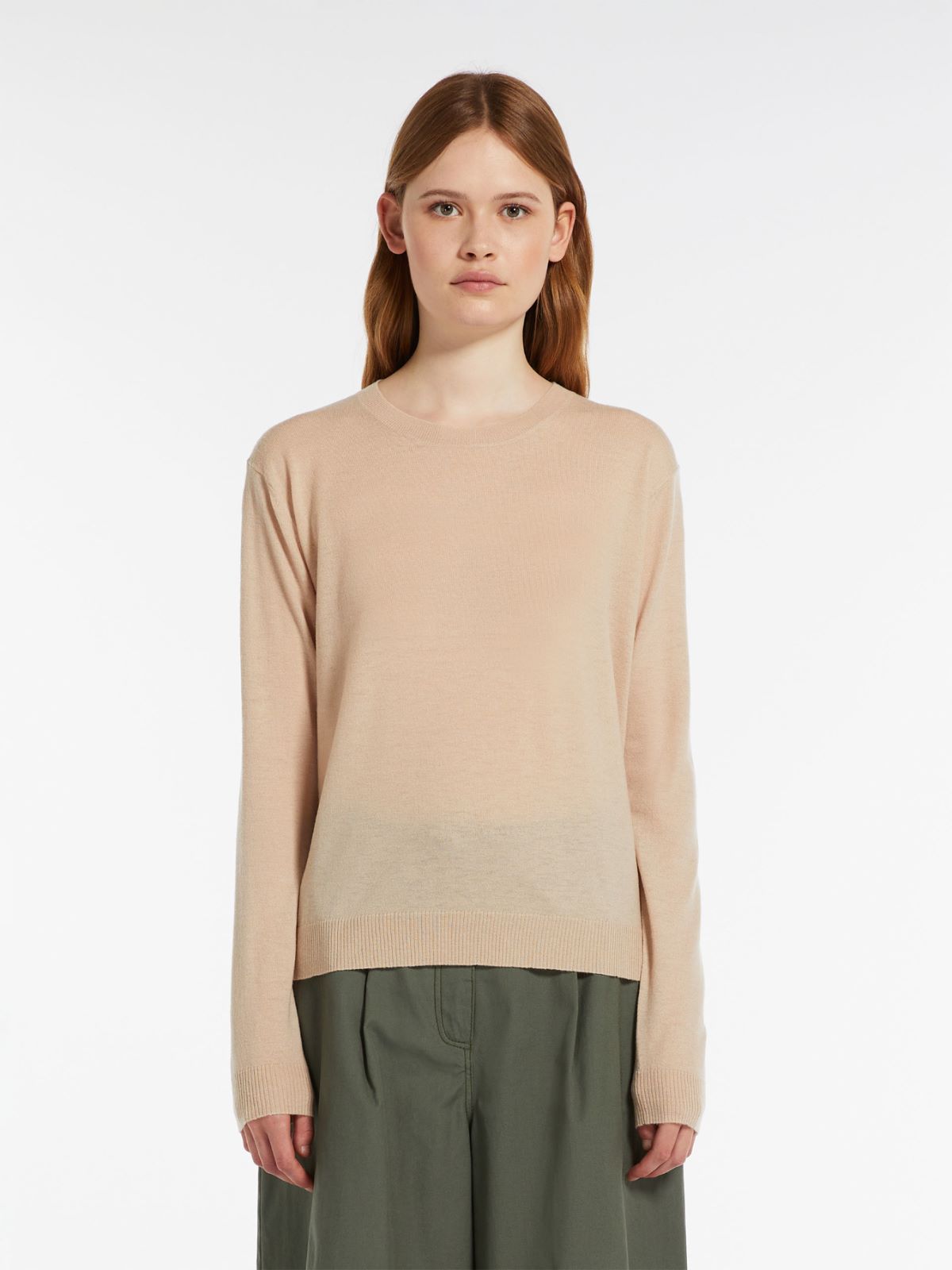 Wool and cashmere crew-neck sweater - HONEY - Weekend Max Mara - 2