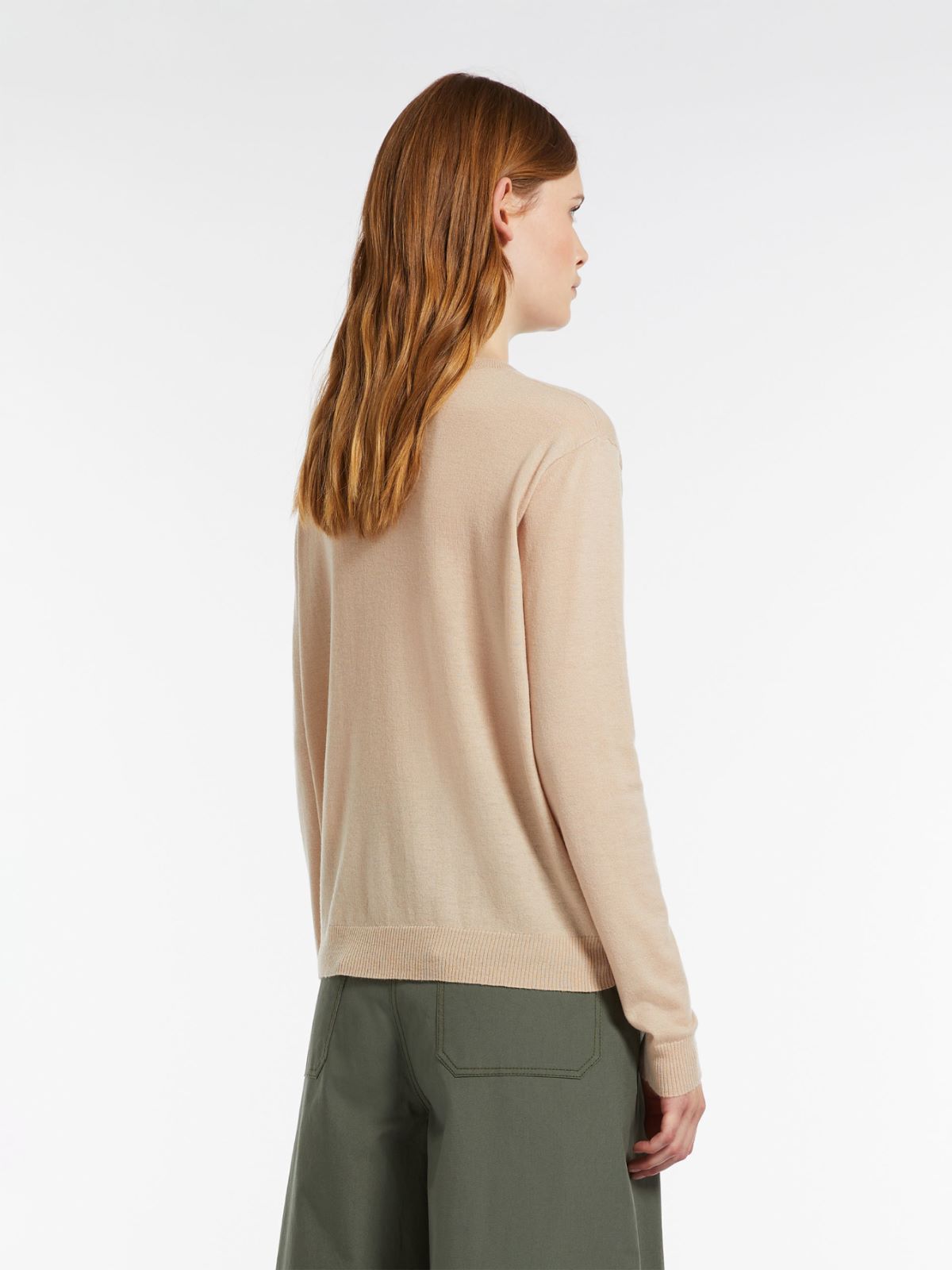 Wool and cashmere crew-neck sweater - HONEY - Weekend Max Mara - 3