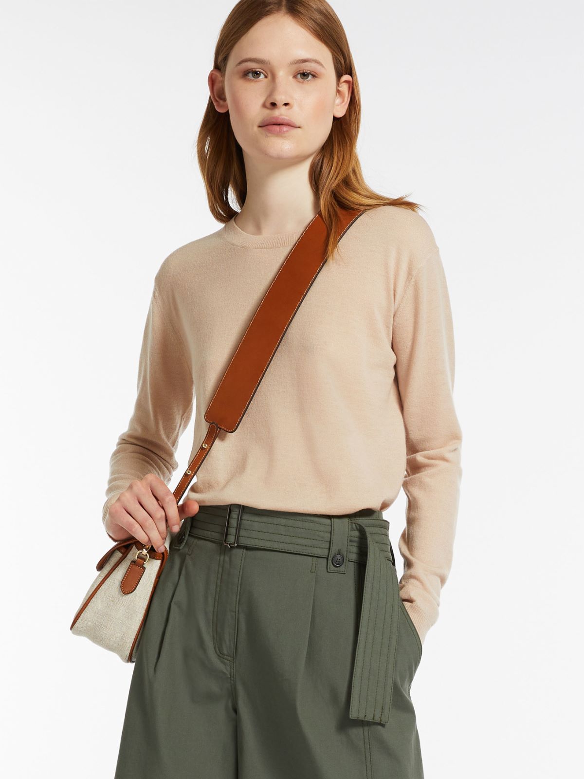 Wool and cashmere crew-neck sweater - HONEY - Weekend Max Mara - 4