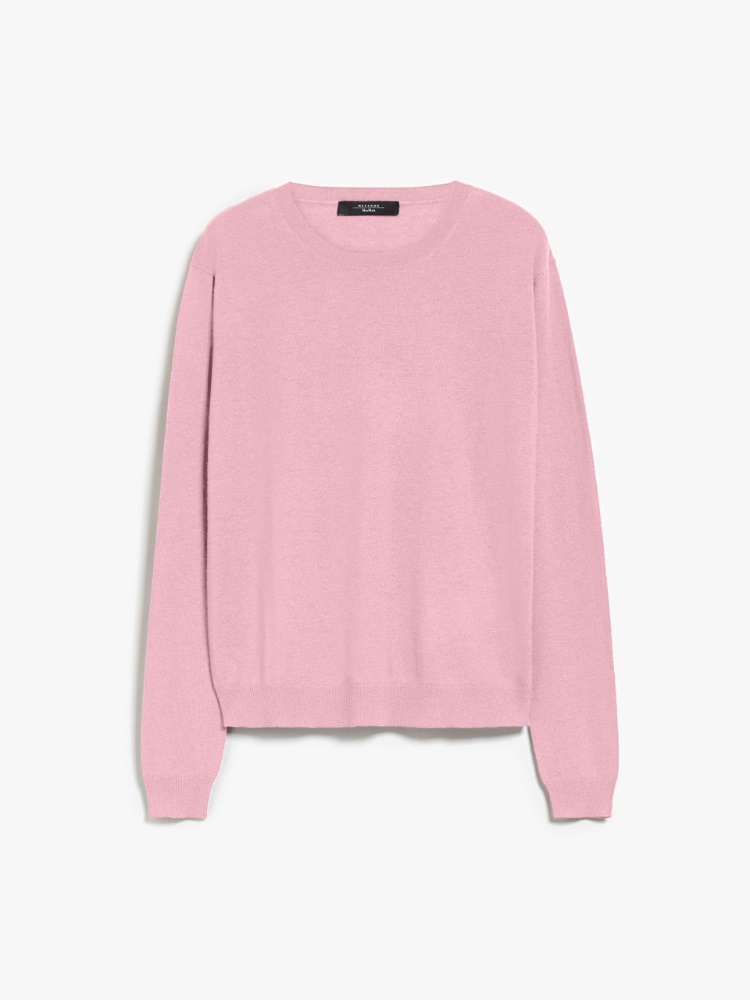 Wool and cashmere crew-neck sweater - PINK - Weekend Max Mara - 2