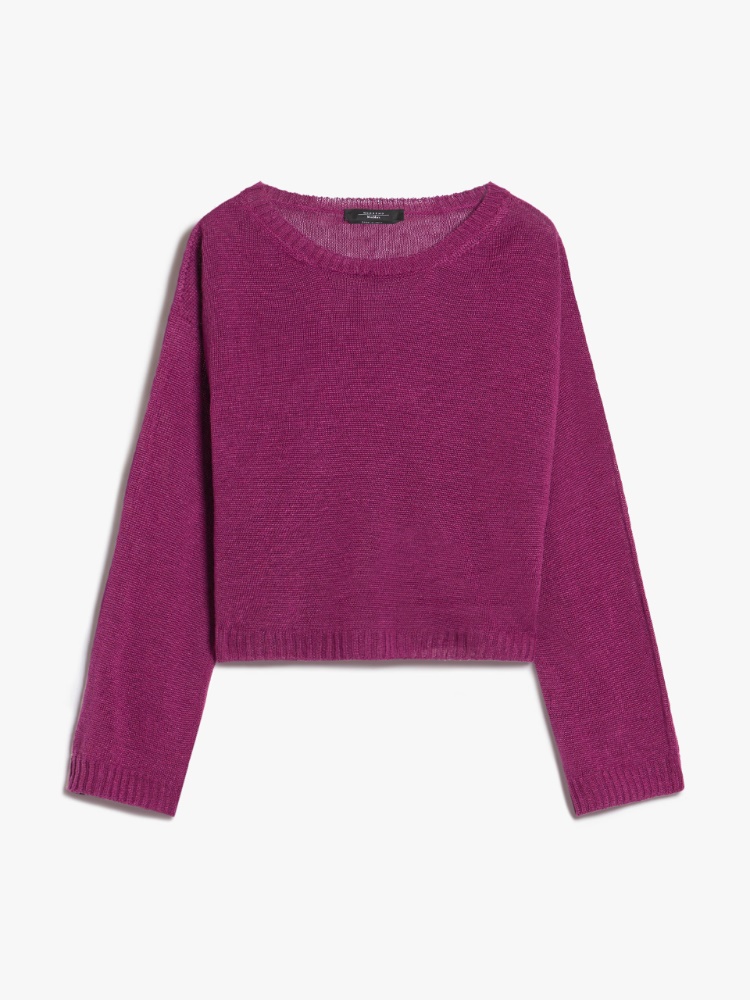 Linen yarn sweater - PURPLE - Weekend Max Mara - 2