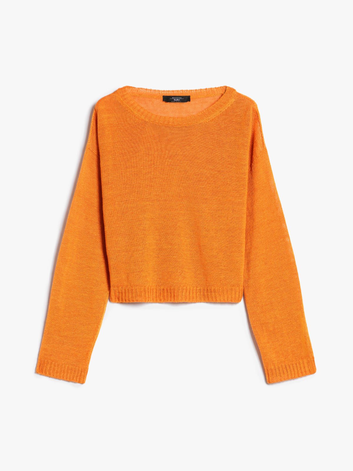 Linen yarn sweater, ochre | Weekend Max Mara