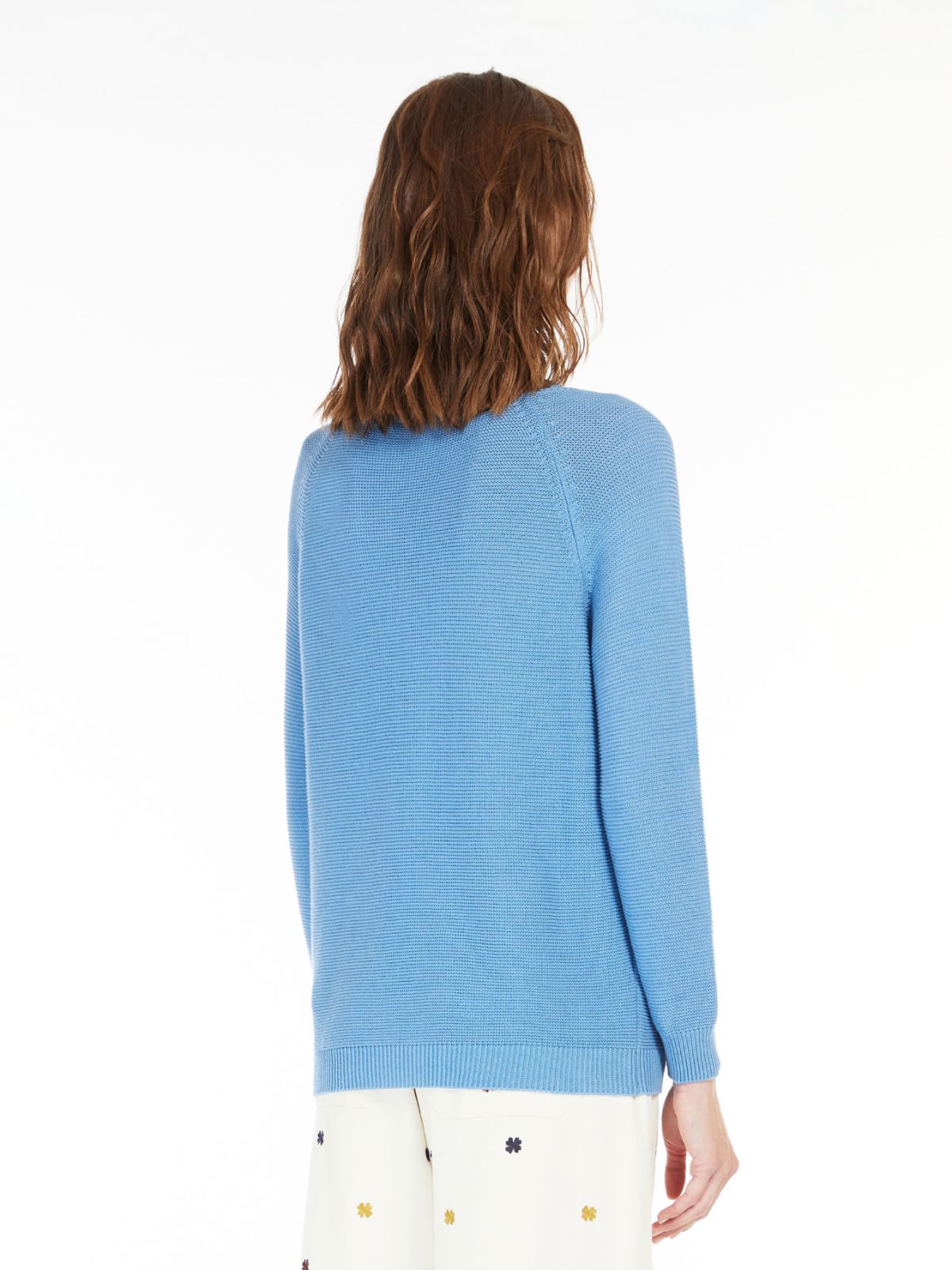 Relaxed-fit cotton sweater - SKY BLUE - Weekend Max Mara - 3