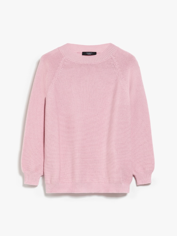 Relaxed-fit cotton sweater - PINK - Weekend Max Mara - 2