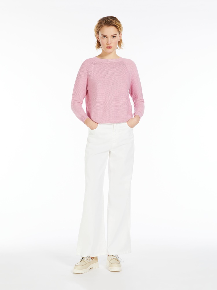 Relaxed-fit cotton sweater - PINK - Weekend Max Mara