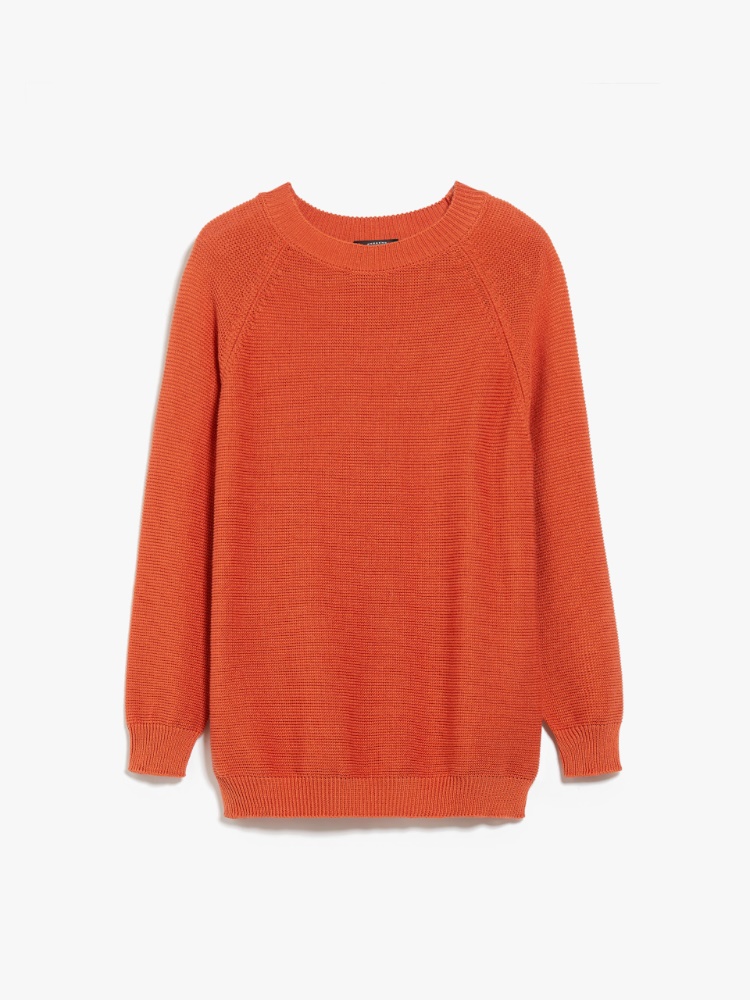 Relaxed-fit cotton sweater - ORANGE - Weekend Max Mara - 2