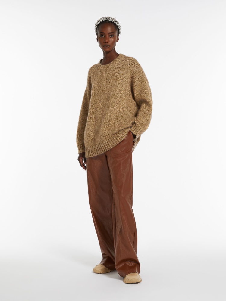 Oversized mohair and lurex sweater - GOLD - Weekend Max Mara - 2
