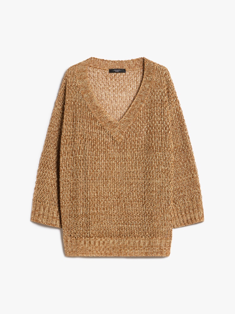 Linen yarn sweater - TOBACCO - Weekend Max Mara