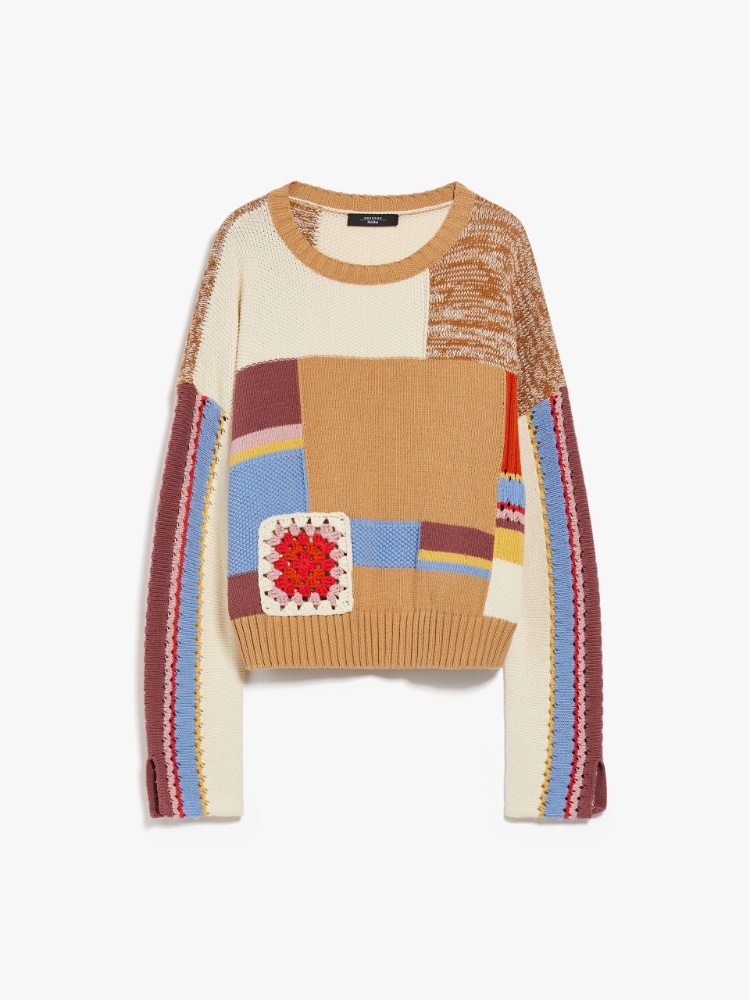 Patchwork cotton sweater - MULTICOLOUR - Weekend Max Mara - 2