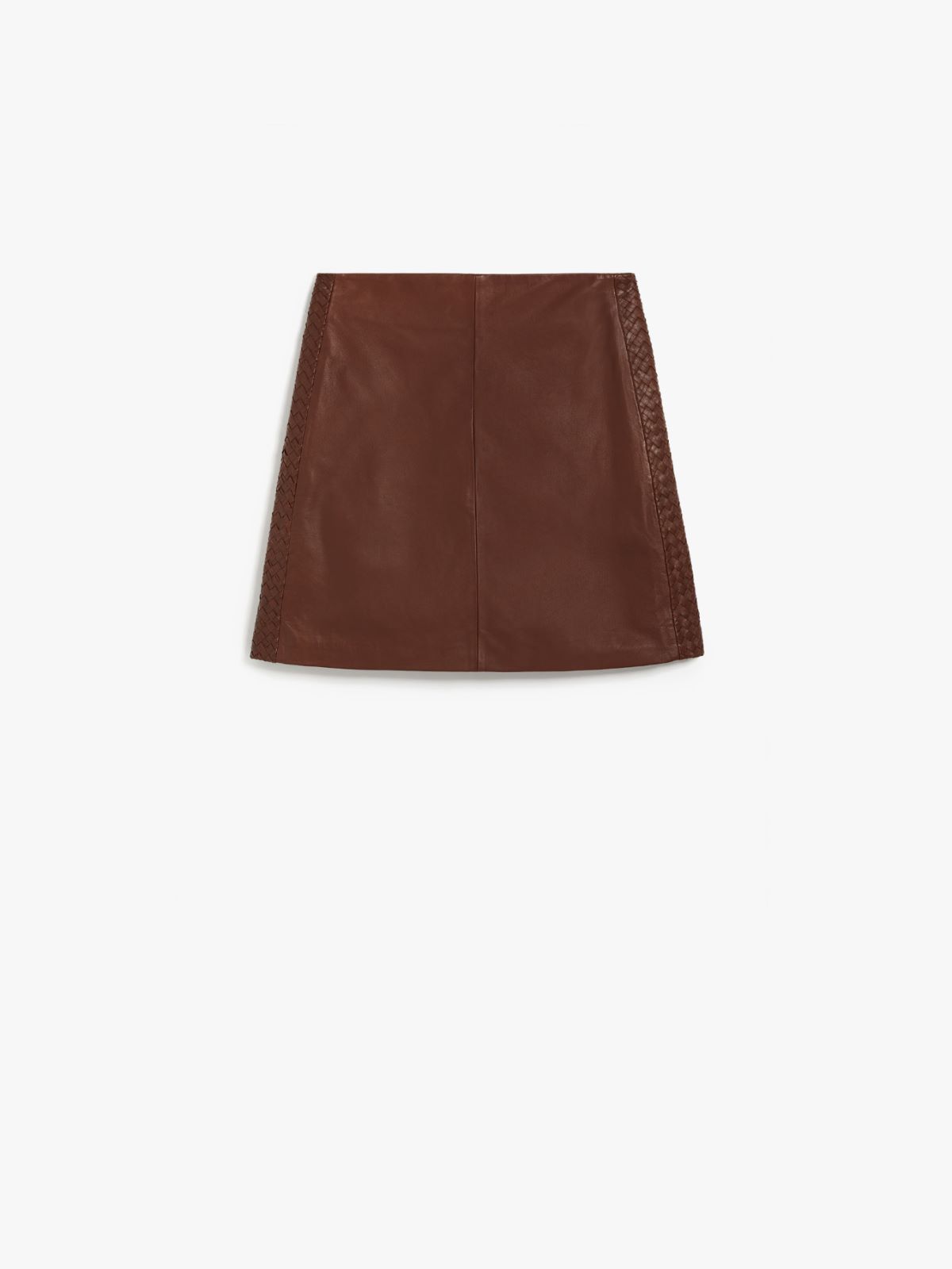 Nappa leather mini skirt - RUST - Weekend Max Mara - 5