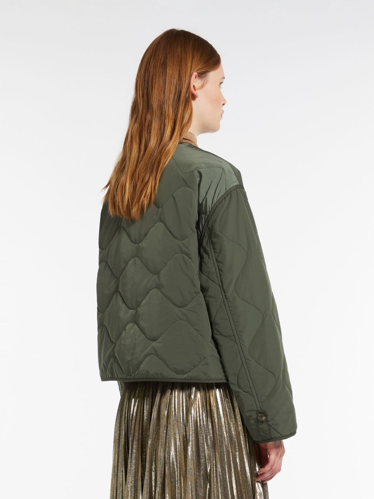 Water-repellent fabric quilted jacket - KAKI - Weekend Max Mara - 3