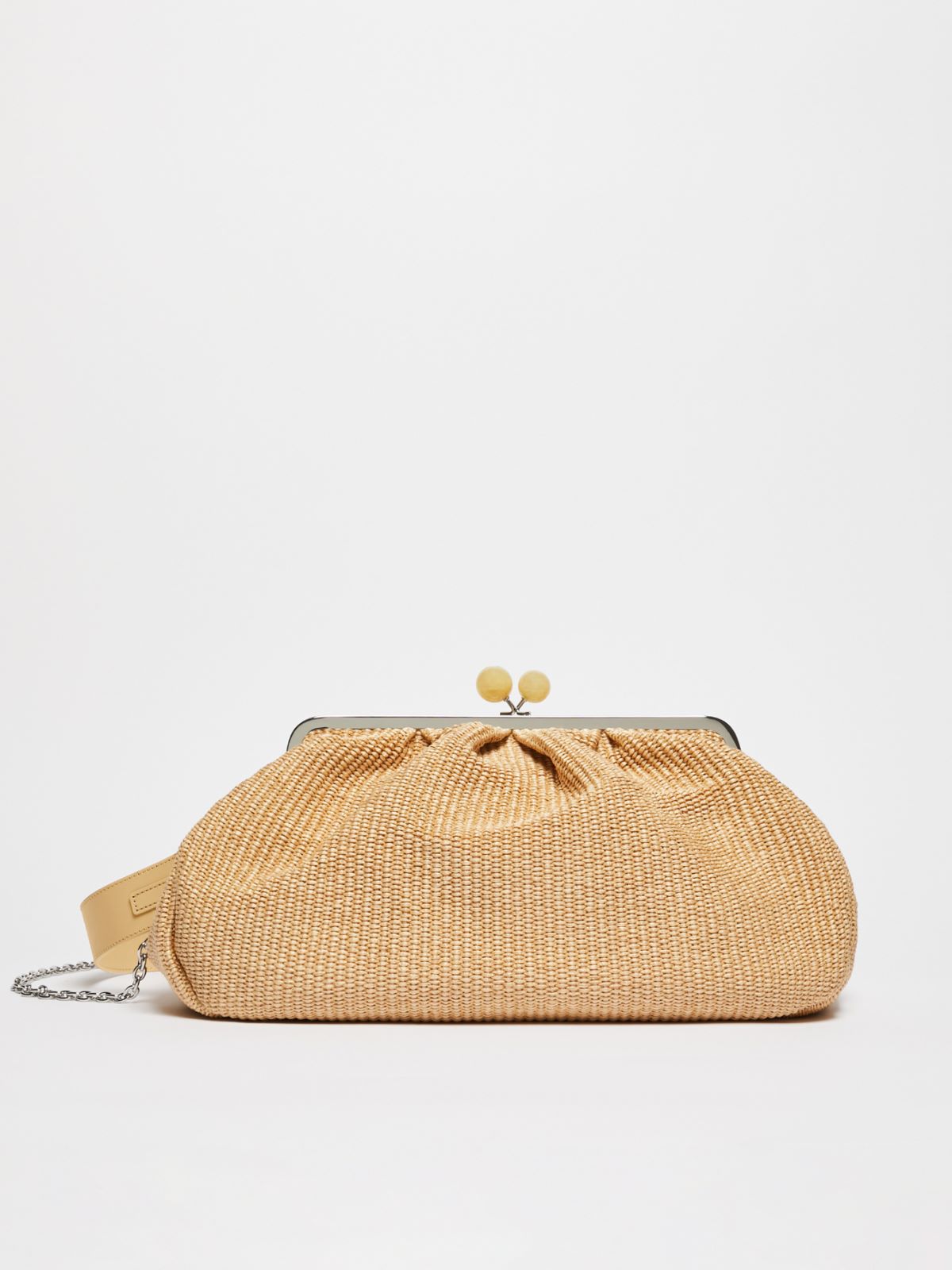 Large raffia-look Pasticcino Bag, beige | Weekend Max Mara