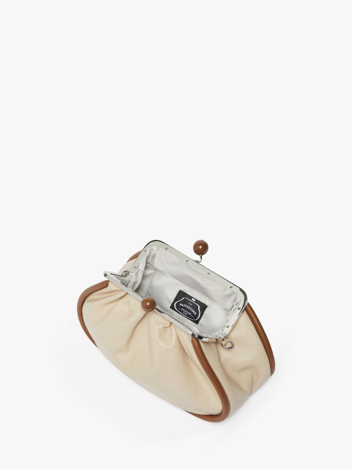 Medium Nappa leather Pasticcino Bag, sand | Weekend Max Mara