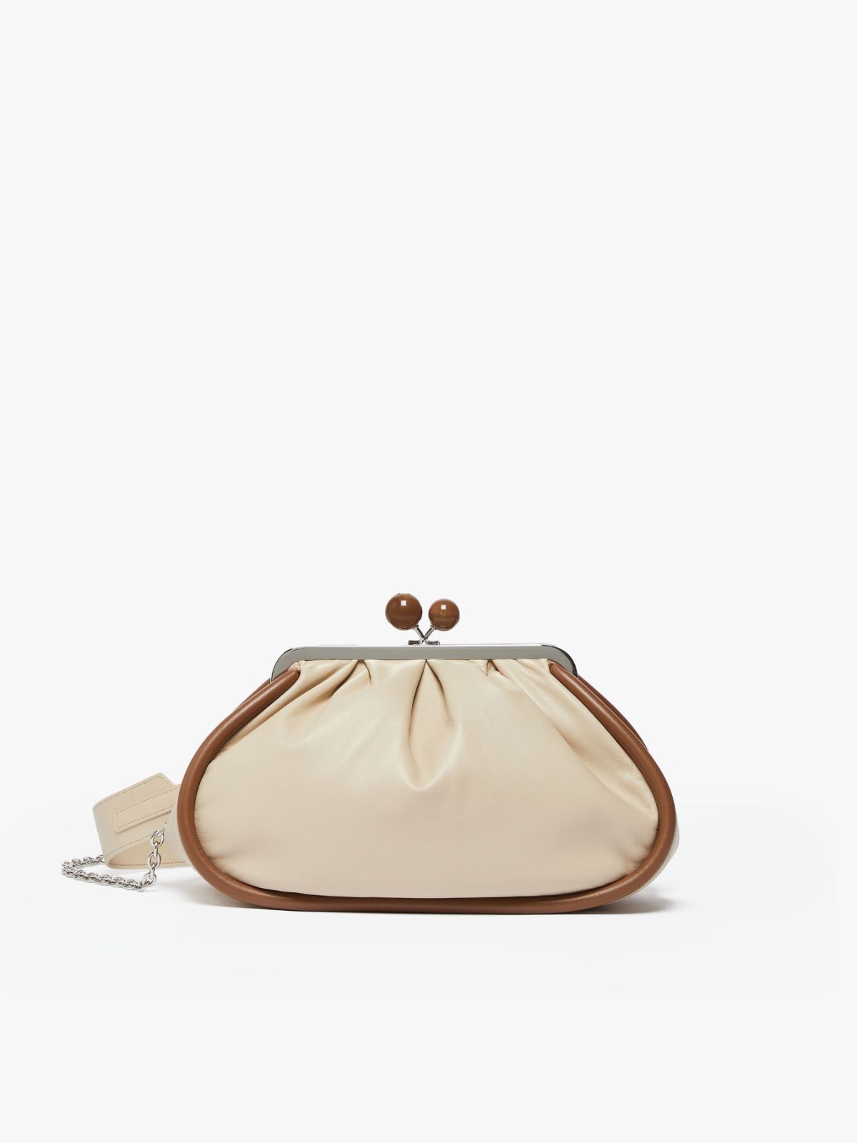 Small Pasticcino Bag in nappa leather, brown | 