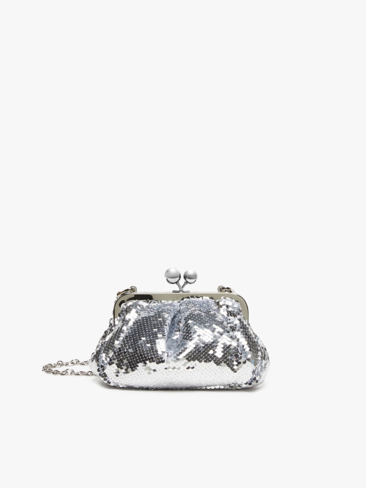 Small sequinned Pasticcino Bag - SILVER - Weekend Max Mara