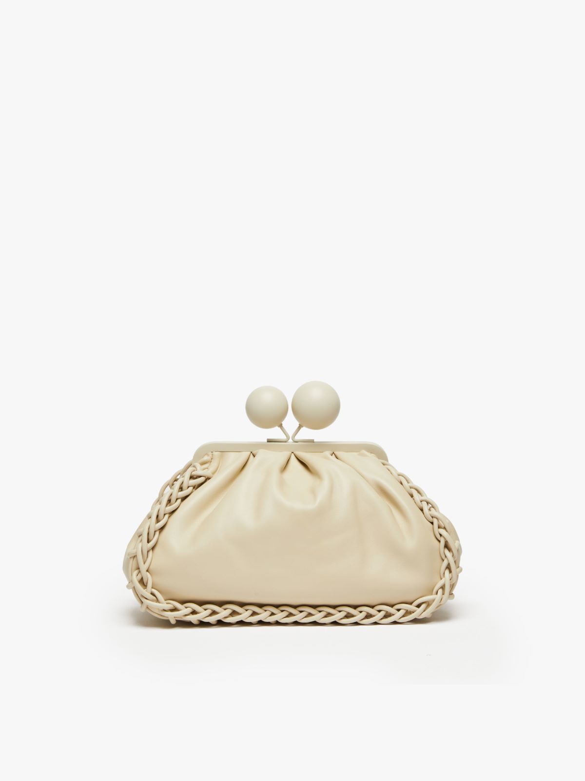 Medium leather Pasticcino Bag ivory Weekend Max Mara