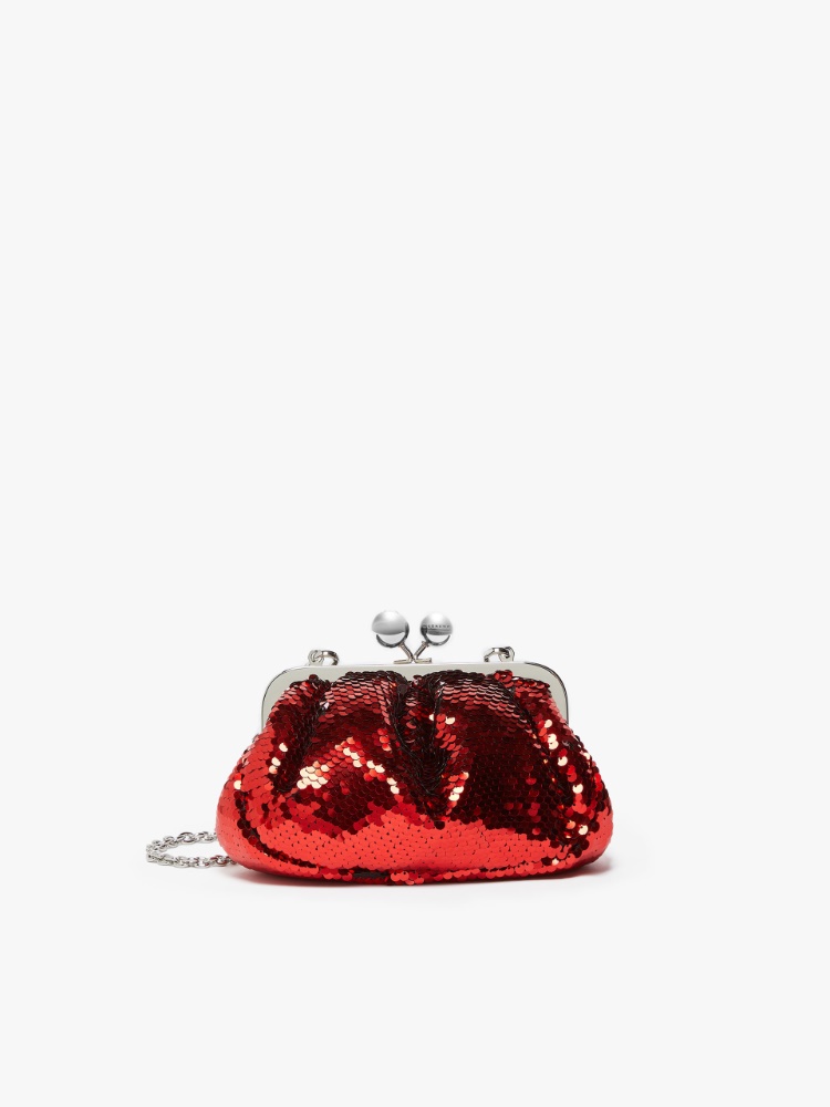 Small sequinned Pasticcino Bag - RED - Weekend Max Mara