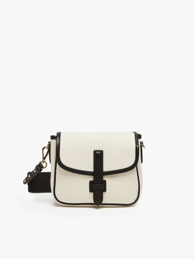 Canvas and leather shoulder bag -  - Weekend Max Mara