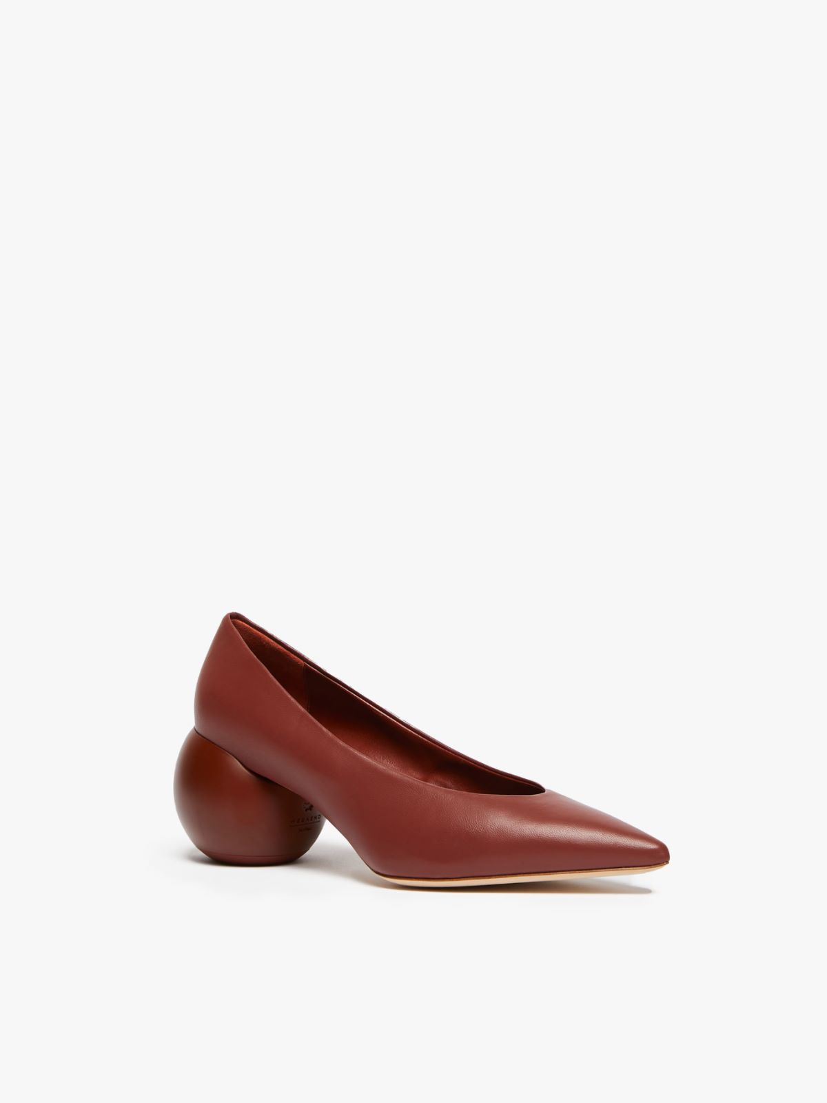 Nappa leather court shoes, rust | Weekend Max Mara