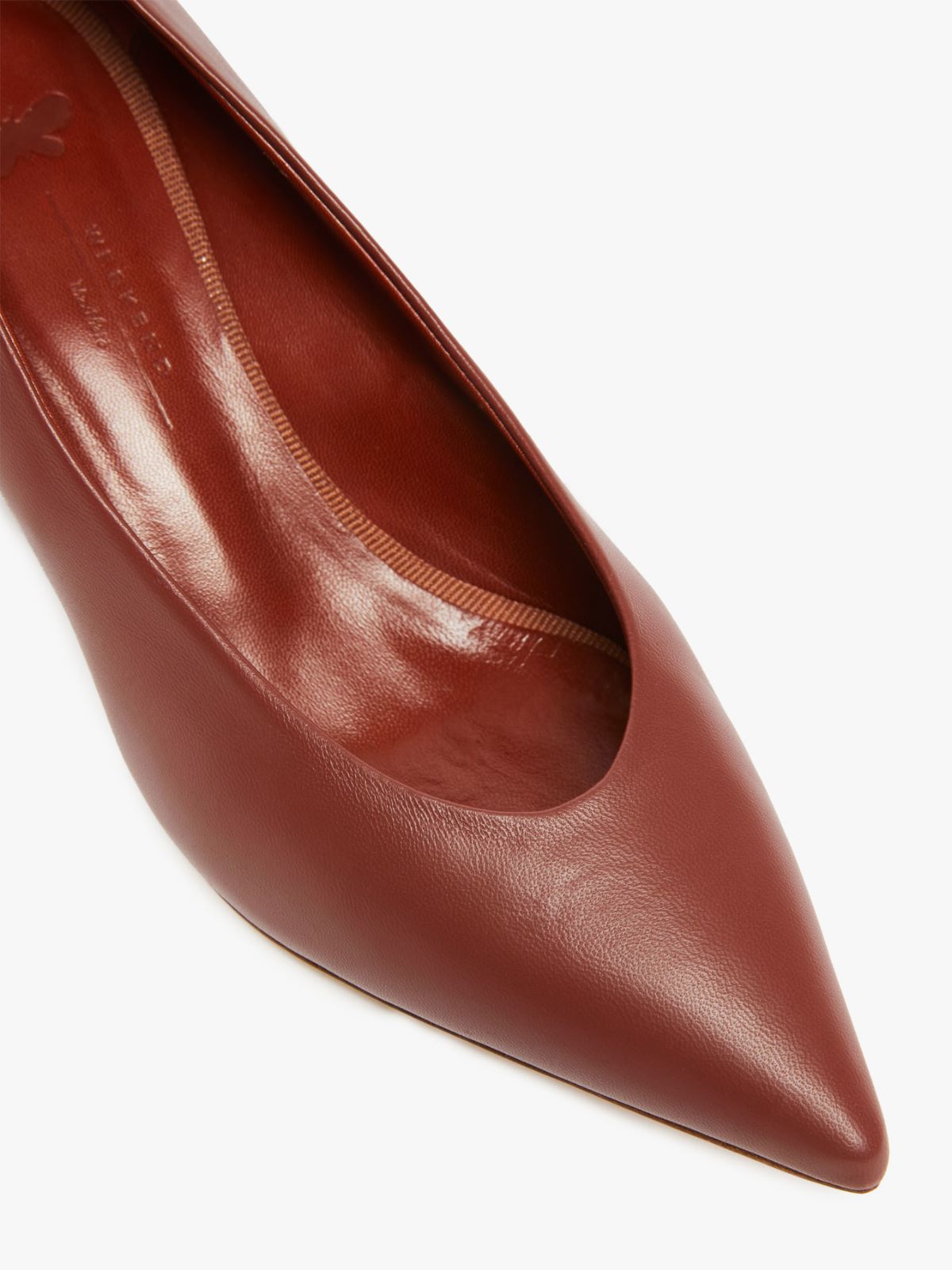 Nappa leather court shoes, rust | Weekend Max Mara