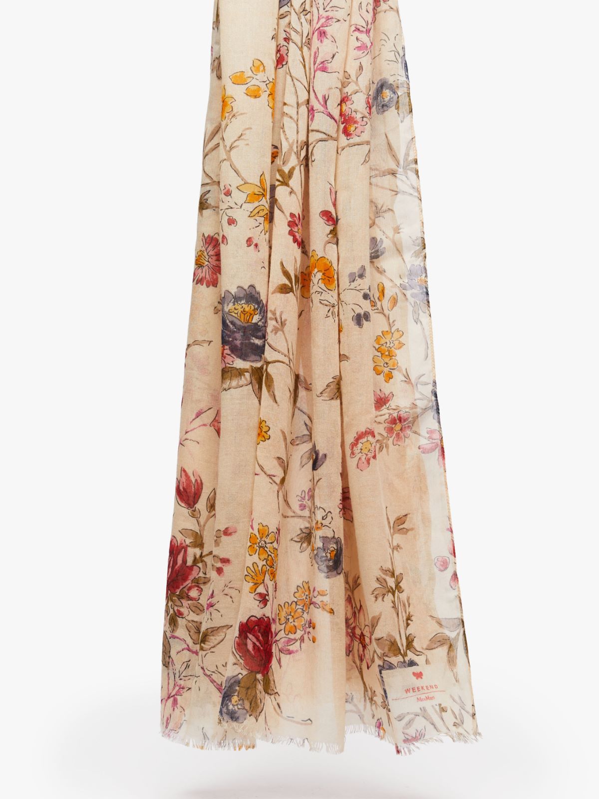 Viscose and cotton stole, olive green | Weekend Max Mara