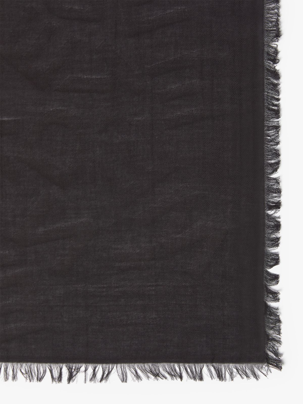 Jacquard cotton stole, black | Weekend Max Mara