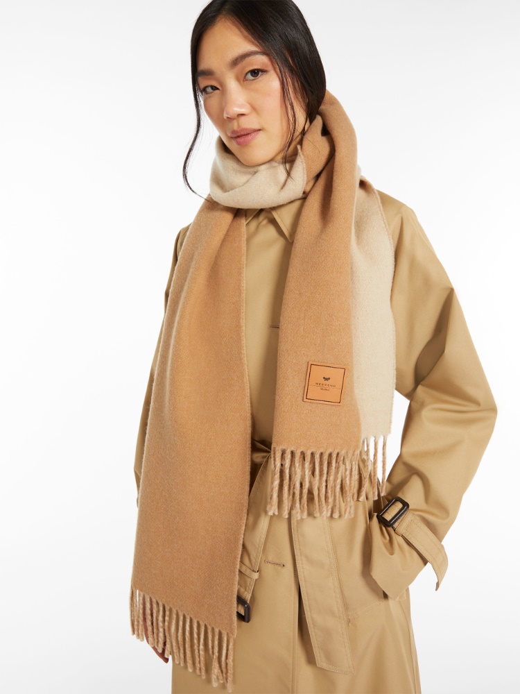 Double-faced wool stole - TAWNY BRONZE BROWN - Weekend Max Mara - 2