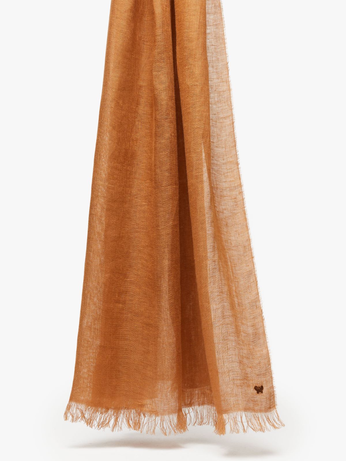 Linen stole, amber brown | Weekend Max Mara 