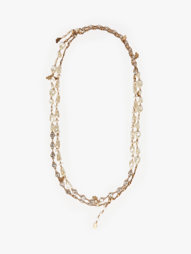 Metal and acrylic necklace - WHITE - Weekend Max Mara