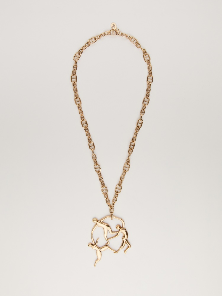 Metal necklace with pendant - GOLD - Weekend Max Mara