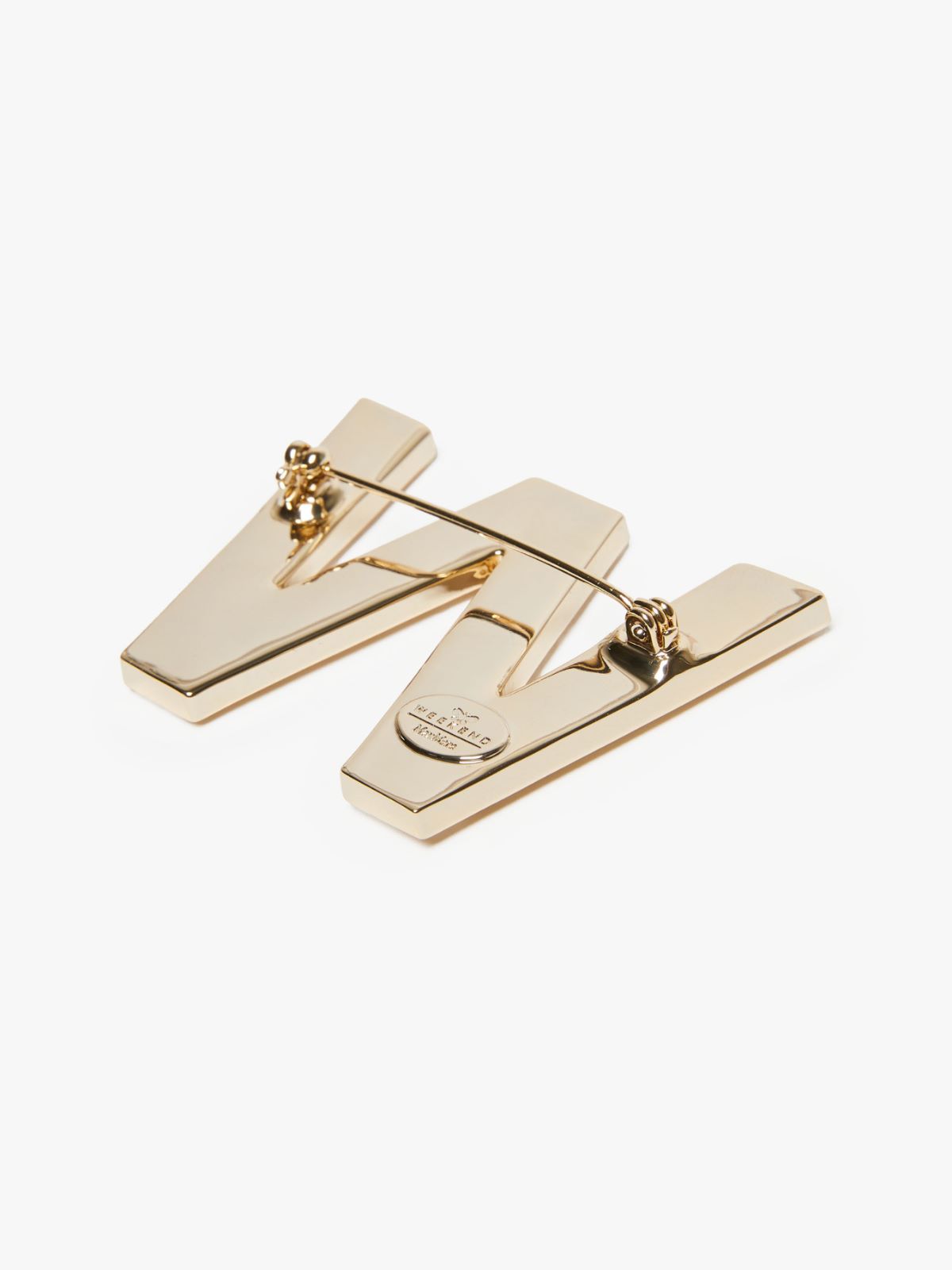 Rhinestone brooch, gold | Weekend Max Mara 