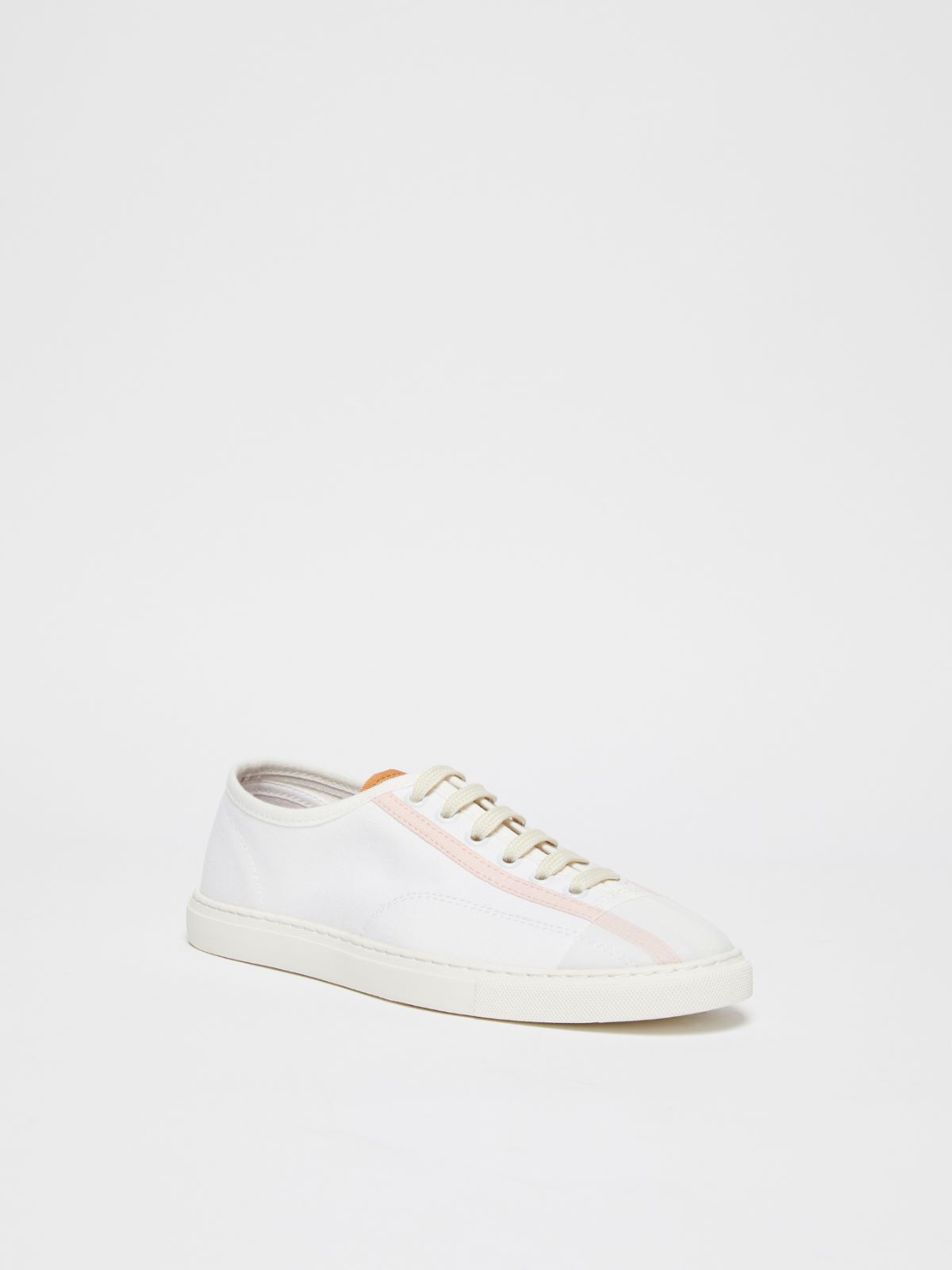 Cotton canvas sneakers, white | Weekend Max Mara